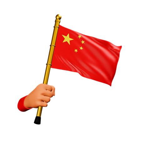 Bandeira chinesa  3D Icon