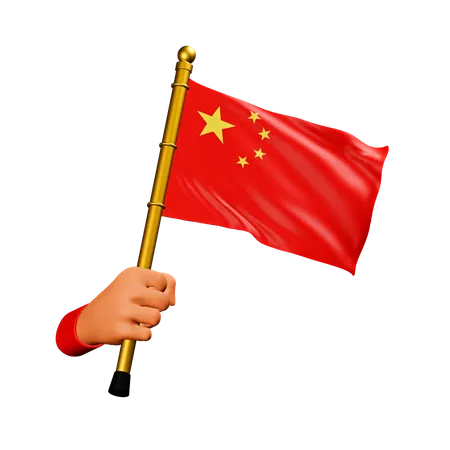 Bandeira chinesa  3D Icon