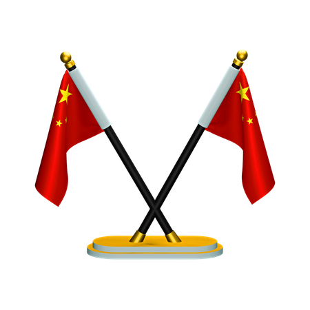 Bandeira chinesa  3D Icon