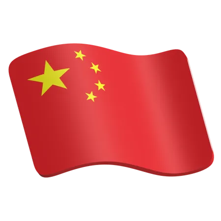 Bandeira chinesa  3D Icon