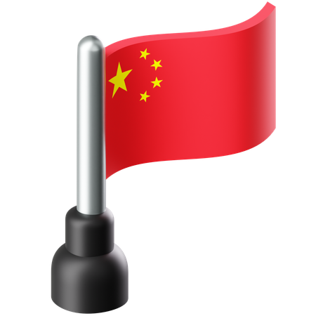 Bandeira da china  3D Icon