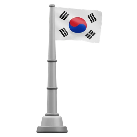 Bandeira da Coreia do Sul  3D Icon