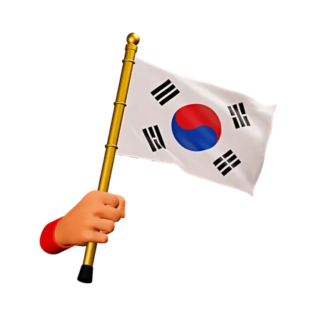 Bandeira da Coreia do Sul  3D Icon