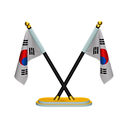 Bandeira da Coreia do Sul  3D Icon