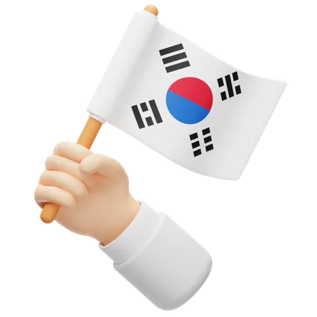 Bandeira da Coreia do Sul  3D Icon