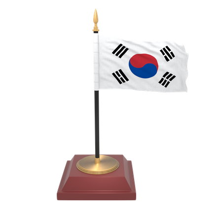 Bandeira da Coreia do Sul  3D Icon