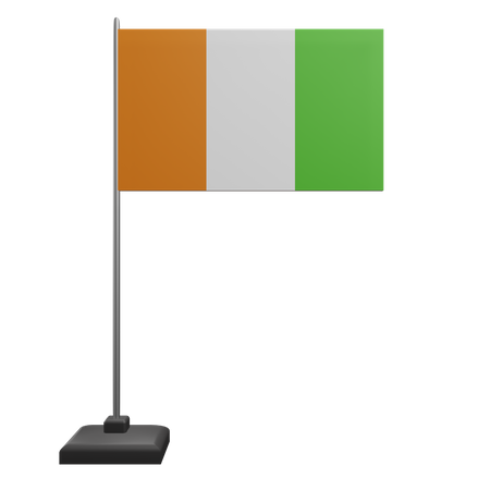 Bandeira da costa do marfim  3D Icon