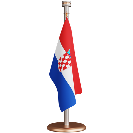 Bandeira da Croácia  3D Icon