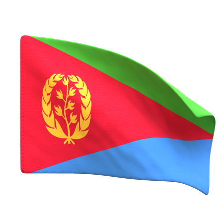 Bandeira da eritreia  3D Icon