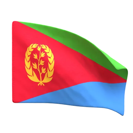 Bandeira da eritreia  3D Icon