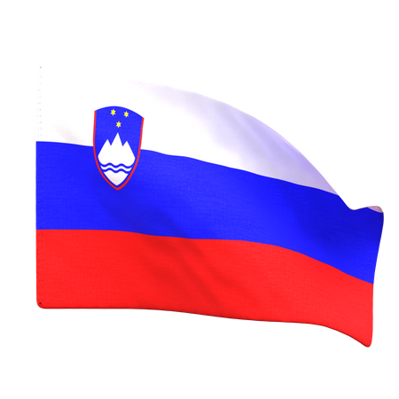 Bandeira da Eslovênia  3D Icon