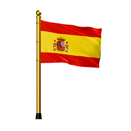 Bandeira da espanha  3D Icon