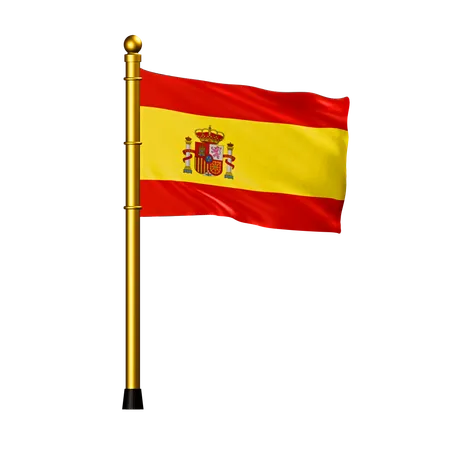 Bandeira da espanha  3D Icon