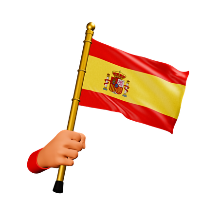 Bandeira da espanha  3D Icon