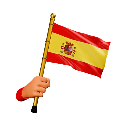 Bandeira da espanha  3D Icon