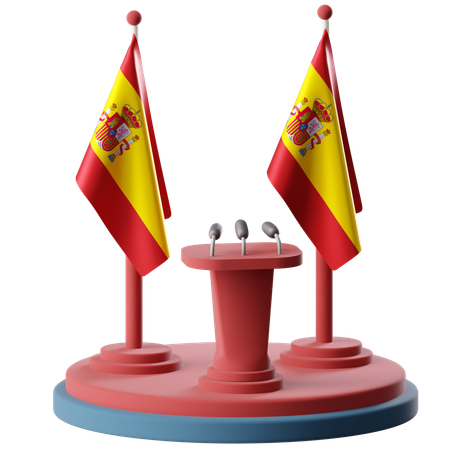 Bandeira da espanha  3D Icon