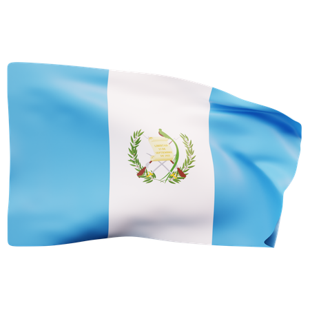 Bandeira da guatemala  3D Icon