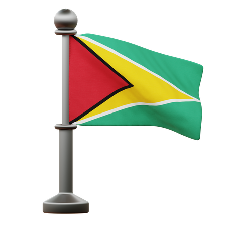 Bandeira da guiana  3D Icon