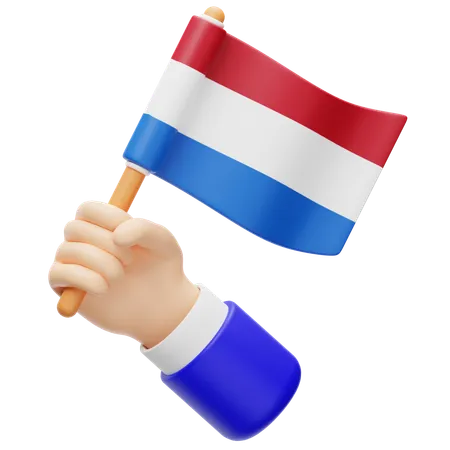 Bandeira da Holanda  3D Icon