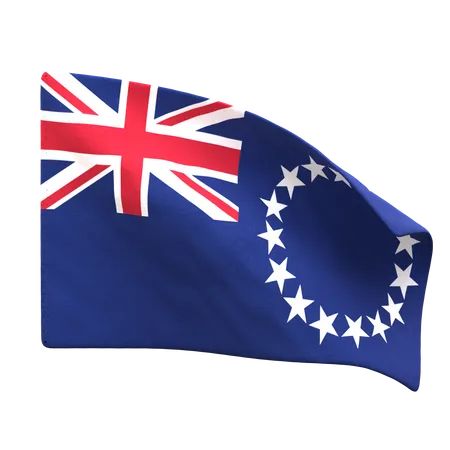 Bandeira da Ilha Cook  3D Icon