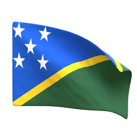 Bandeira da ilha salomão  3D Icon