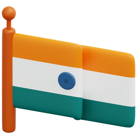 Bandeira da Índia  3D Icon