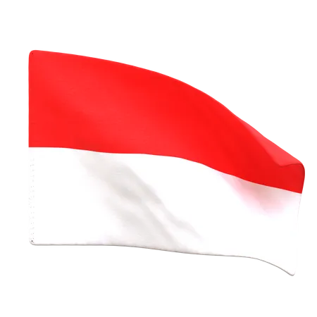 Bandeira da indonésia  3D Icon