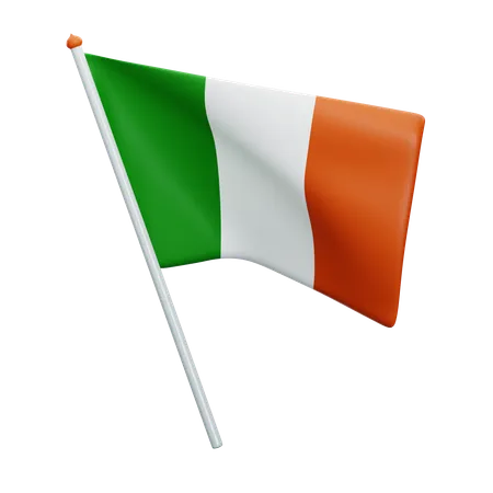 Bandeira da irlanda  3D Icon