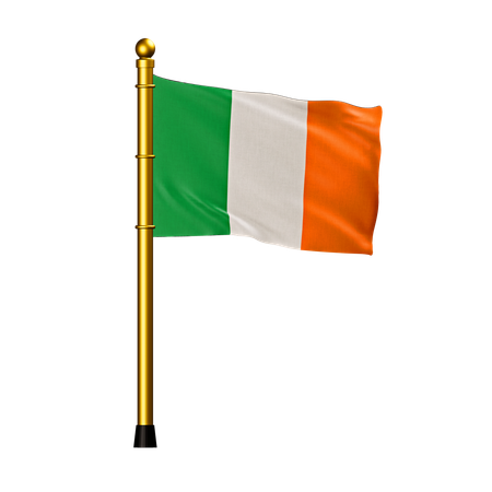 Bandeira da irlanda  3D Icon