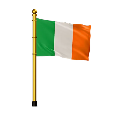 Bandeira da irlanda  3D Icon