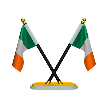 Bandeira da irlanda  3D Icon