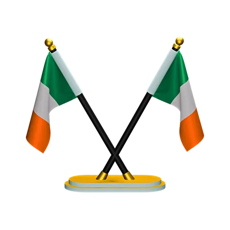 Bandeira da irlanda  3D Icon