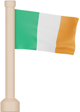 Bandeira da irlanda  3D Icon