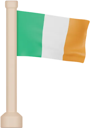 Bandeira da irlanda  3D Icon