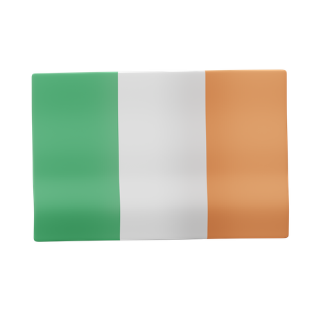 Bandeira da irlanda  3D Icon