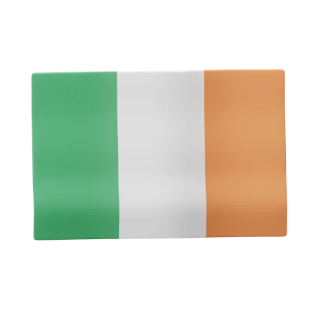 Bandeira da irlanda  3D Icon