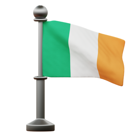 Bandeira da irlanda  3D Icon