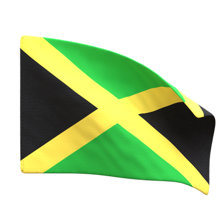 Bandeira da jamaica  3D Icon