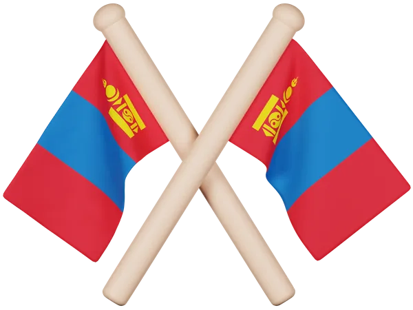 Bandeira da Mongólia  3D Icon