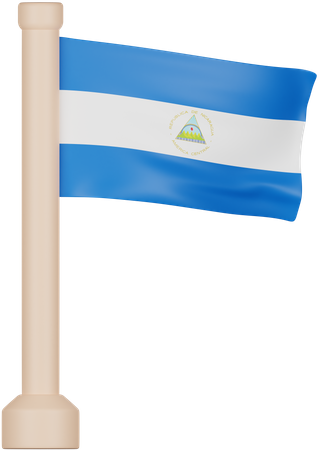 Bandeira da Nicarágua  3D Icon