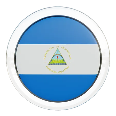 Bandeira da Nicarágua  3D Flag