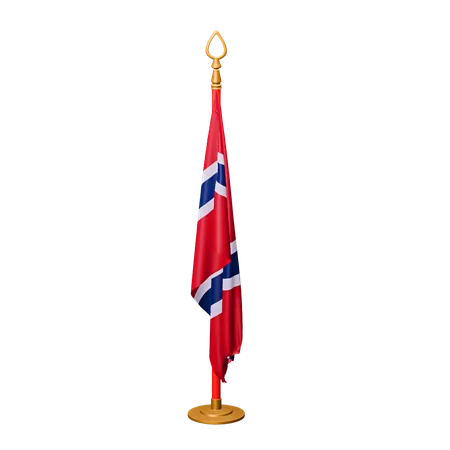 Bandeira da noruega  3D Icon