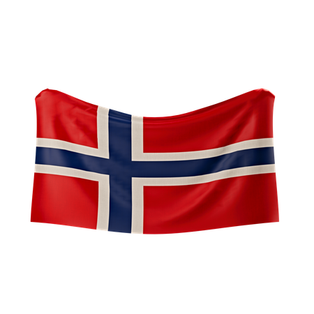 Bandeira da noruega  3D Icon