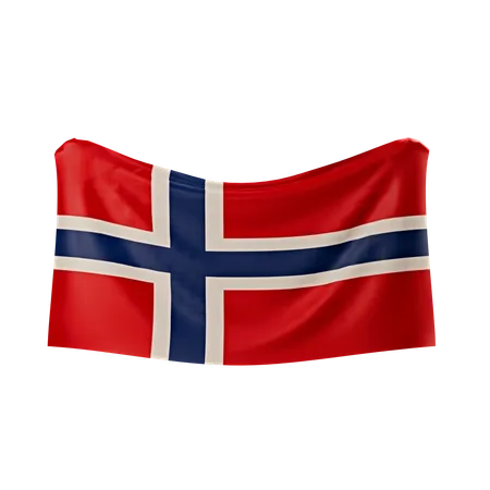 Bandeira da noruega  3D Icon