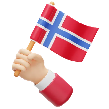 Bandeira da noruega  3D Icon