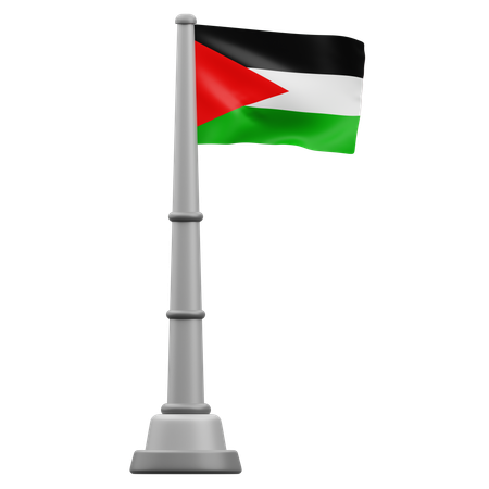 Bandeira da Palestina  3D Icon