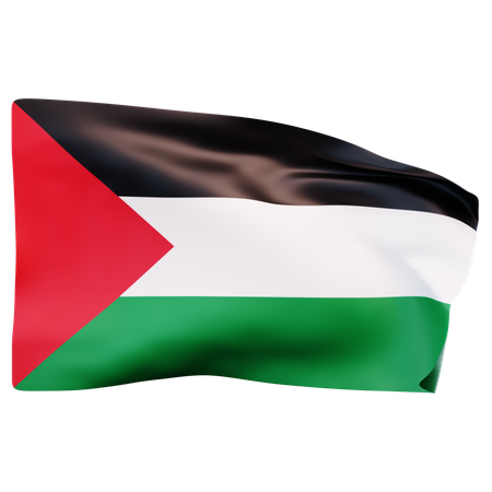 Bandeira da Palestina  3D Icon