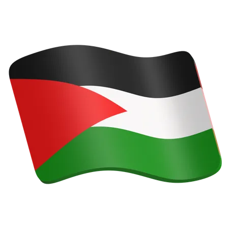 Bandeira da Palestina  3D Icon