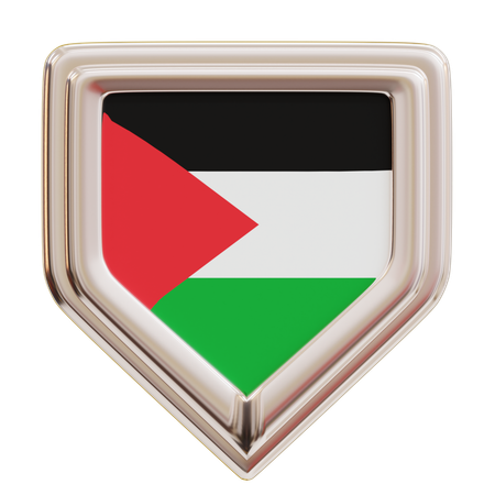 Bandeira da Palestina  3D Icon