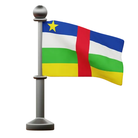 Bandeira da república centro-africana  3D Icon